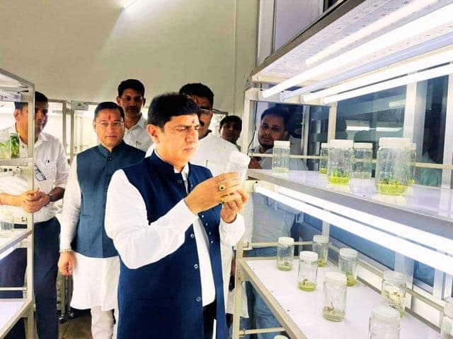 At the Biotech Bhawan laboratories, Pantnagar